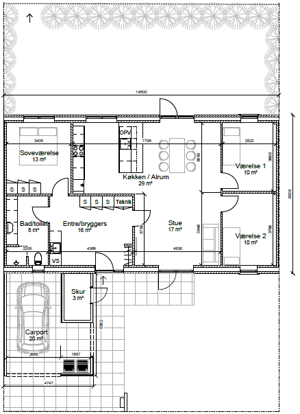 Plantegning 120 m2